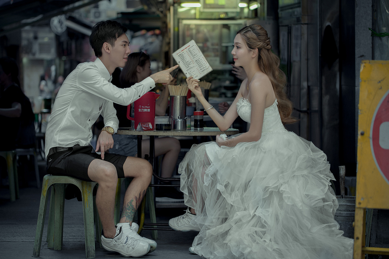 婚纱照 电影风格