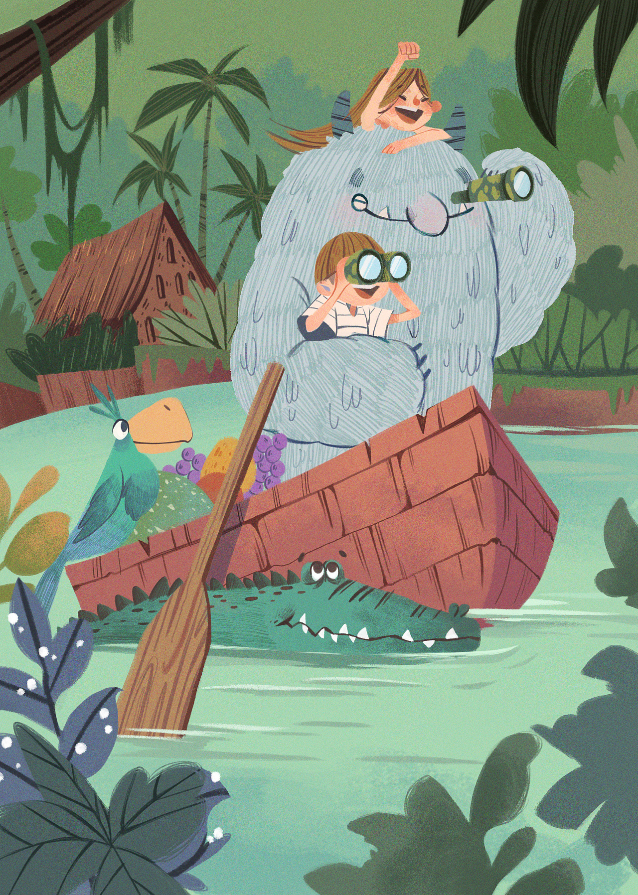 怪物卡卡插画设计|插画|儿童插画|老户不吃鱼 - 原创作品 - 站酷