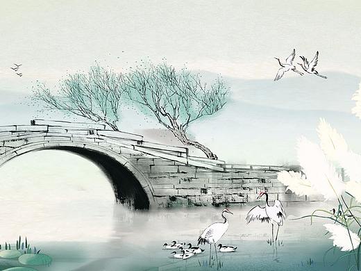 水墨场景