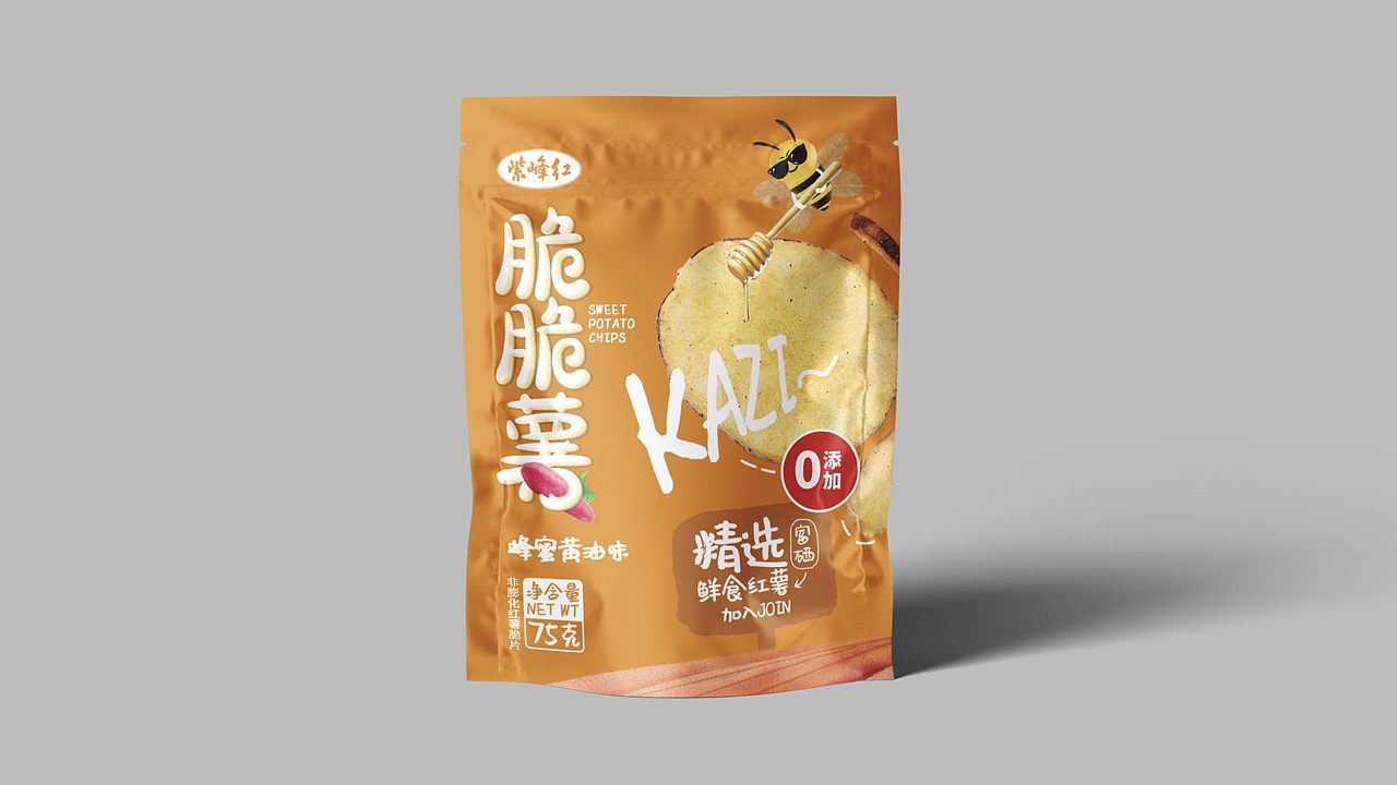 《脆脆薯》红薯脆片包装设计