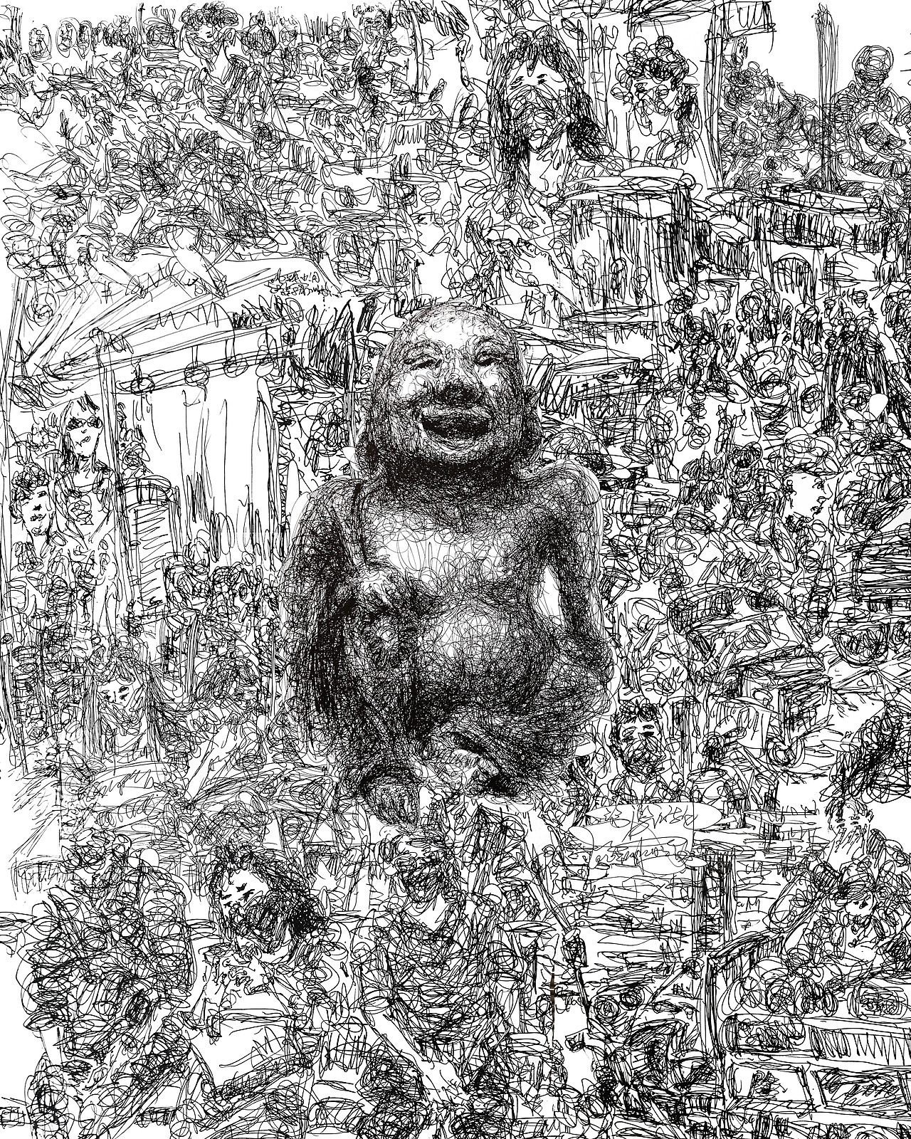 面具-追踪2020（2020上海路人全篇）（图ZMjM3MzU5MzYw） - 艺术插画 - 站酷设计师速写路人在路上原创素材 - 站酷ZCOOL