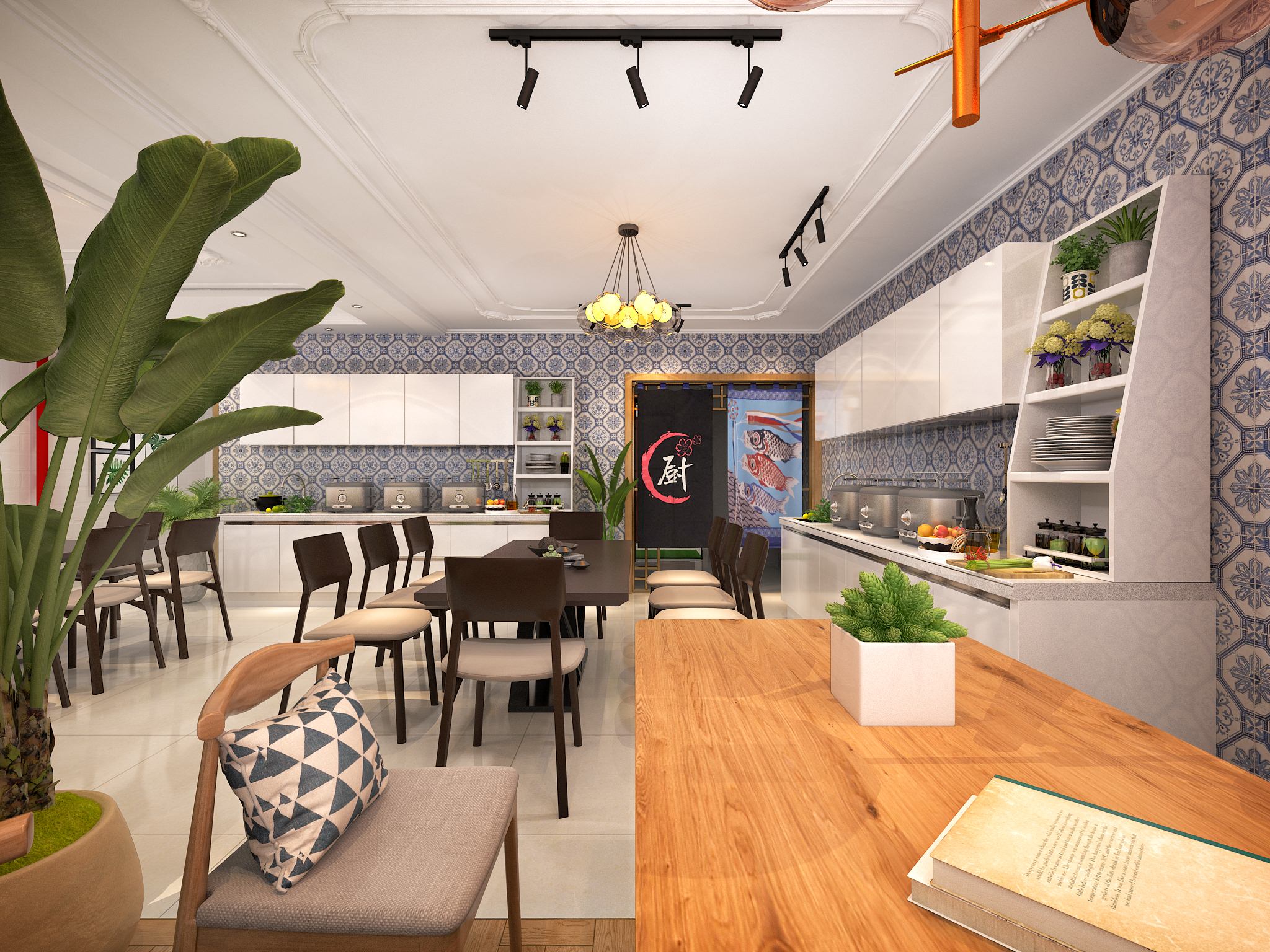 告别油腻腻,来点小清新,宝客轻食主义餐厅设计赏析!