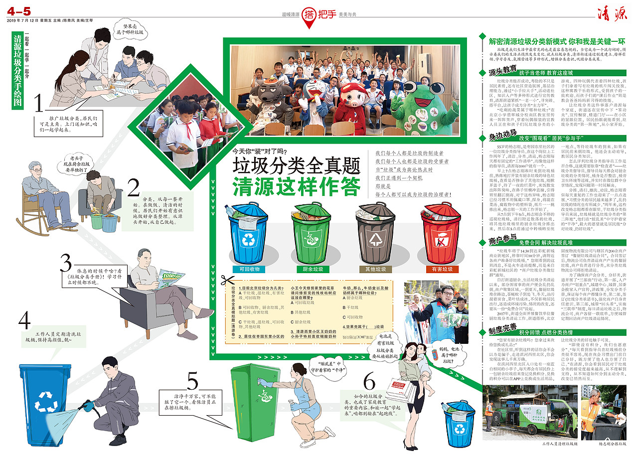 垃圾分类手绘及排版（图ZMjI4MjcwNTQw） - 短篇/格漫 - 站酷设计师sky可义原创素材 - 站酷ZCOOL