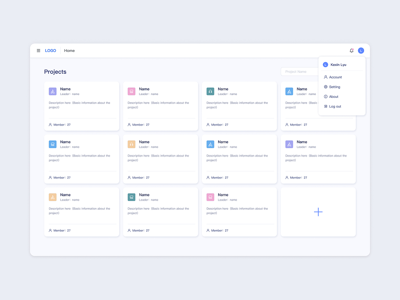网页设计-B端项目管理类产品（图ZMjcyNDMyMTQ0） - 软件界面 - 站酷设计师lkx1024原创素材 - 站酷ZCOOL