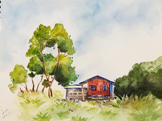 水彩风景画练习（个人主页-ZMjg5NTk2MTI=） - 绘画 - 站酷设计师irismoor原创素材 - 站酷ZCOOL