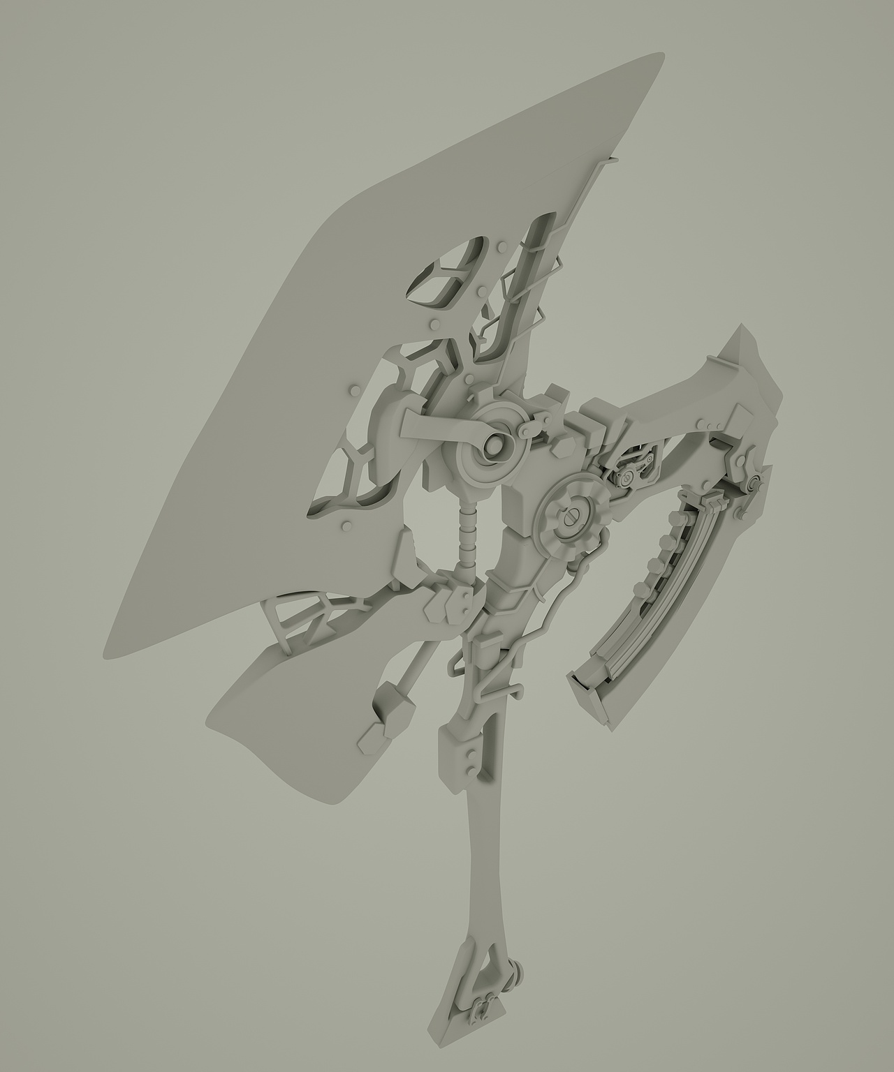 分享收藏"恶意愤怒"战斧护盾机械弓博格思防卫手枪普通练习弹夹大口径