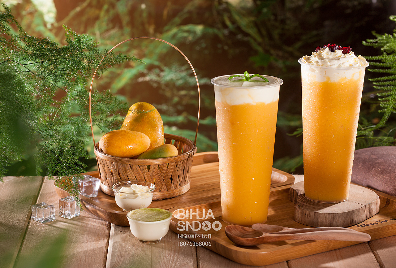 唔啦的茶饮品摄影