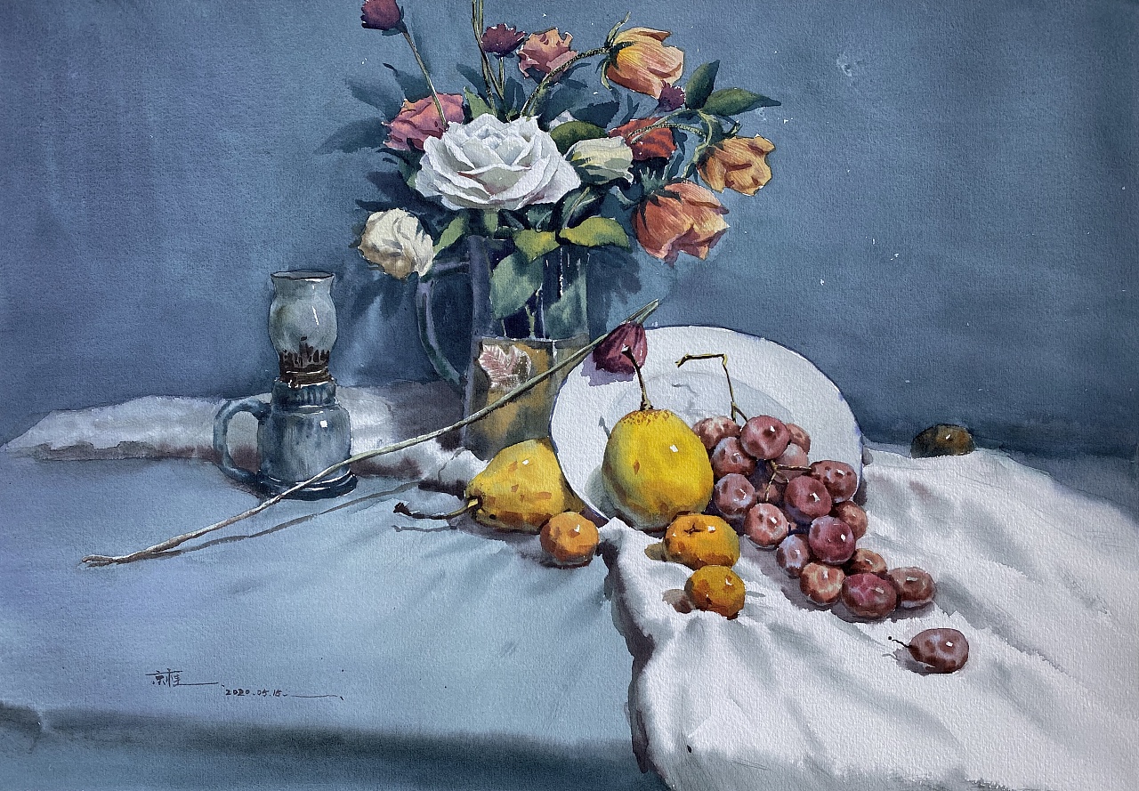 水彩静物