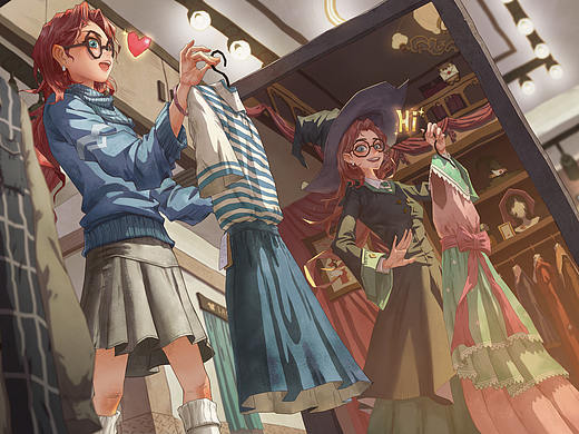 哈利波特：魔法觉醒（个人主页-ZNTUxMzk1MzY=） - 游戏原画 - 站酷设计师咕的猫咛工作室原创素材 - 站酷ZCOOL