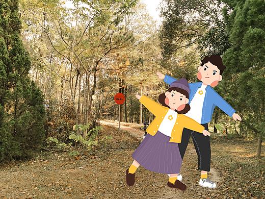 这个深秋超级可爱，连打个喷嚏都是“爱秋”（个人主页-ZNDE3MTA2Njg=） - 创作习作 - 站酷设计师列敢敢原创素材 - 站酷ZCOOL