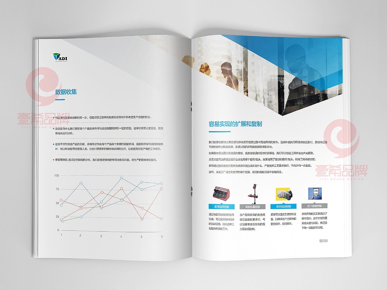 一希品牌设计--ADI装配智能系统画册宣传册设计