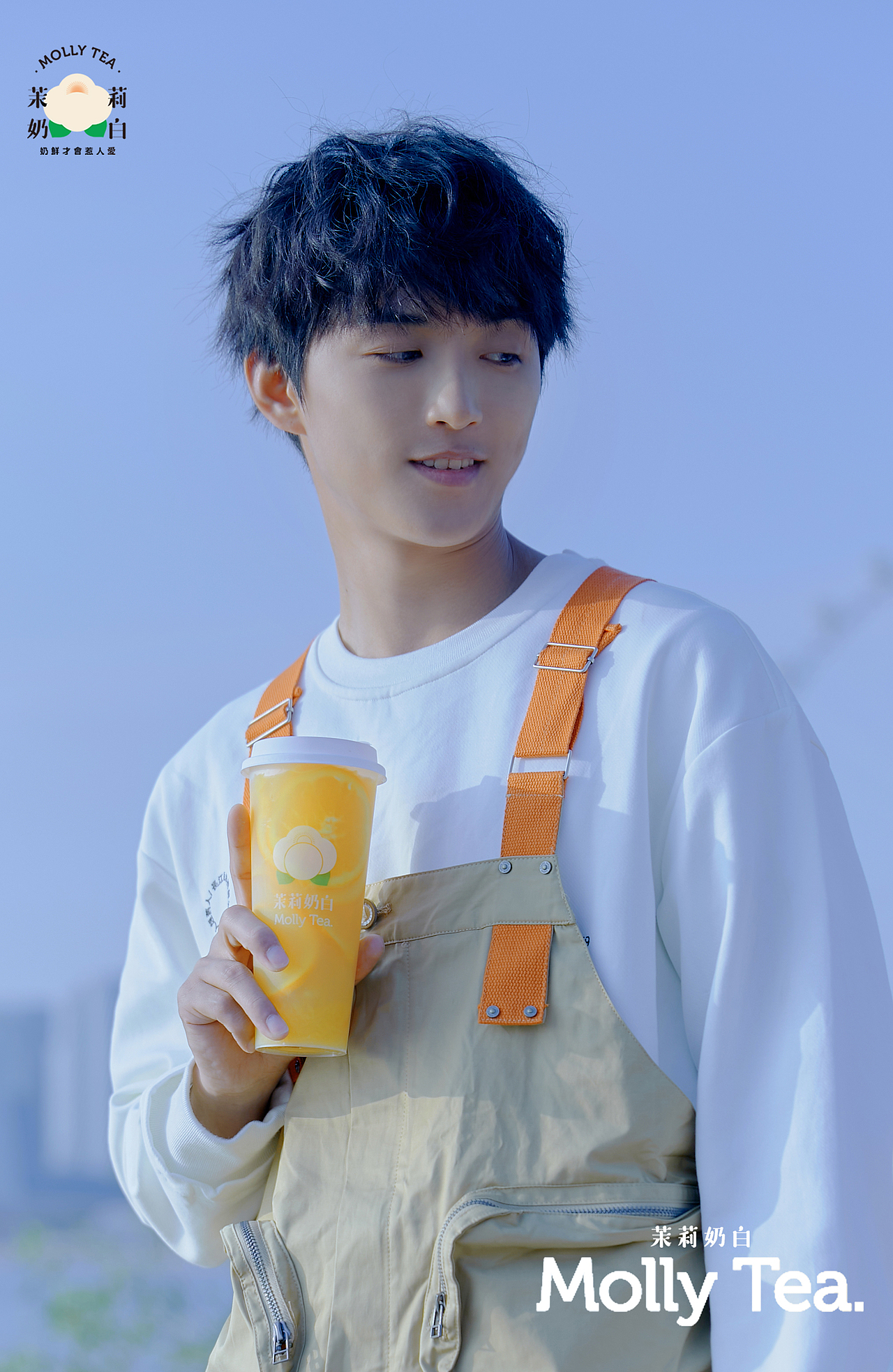 茉莉奶白茶饮拍摄