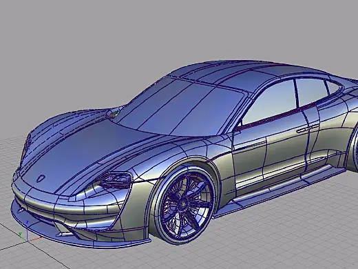 Porsche-Mission-E纯效果图Alias建模教程