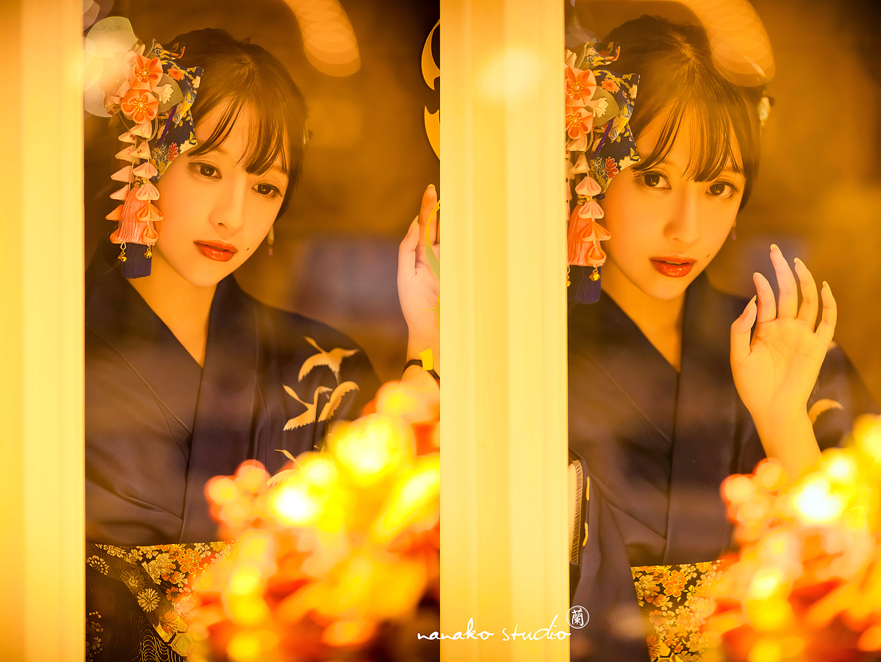 【和服•夜景】（图ZMTM4ODc4MjU2） - 人像摄影 - 站酷设计师Nanako_Studio原创素材 - 站酷ZCOOL