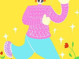 為南鑼鼓巷文創(chuàng)小雪糕畫的宣傳插畫。