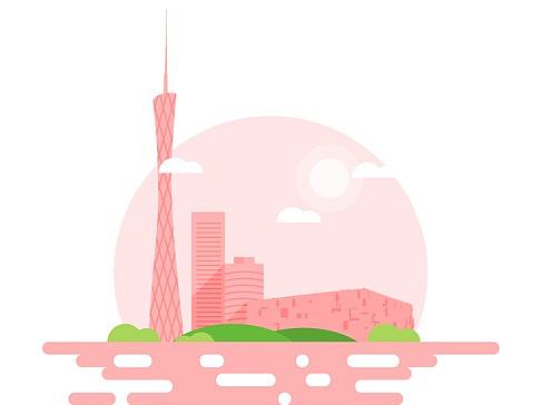 广州城市插画练习