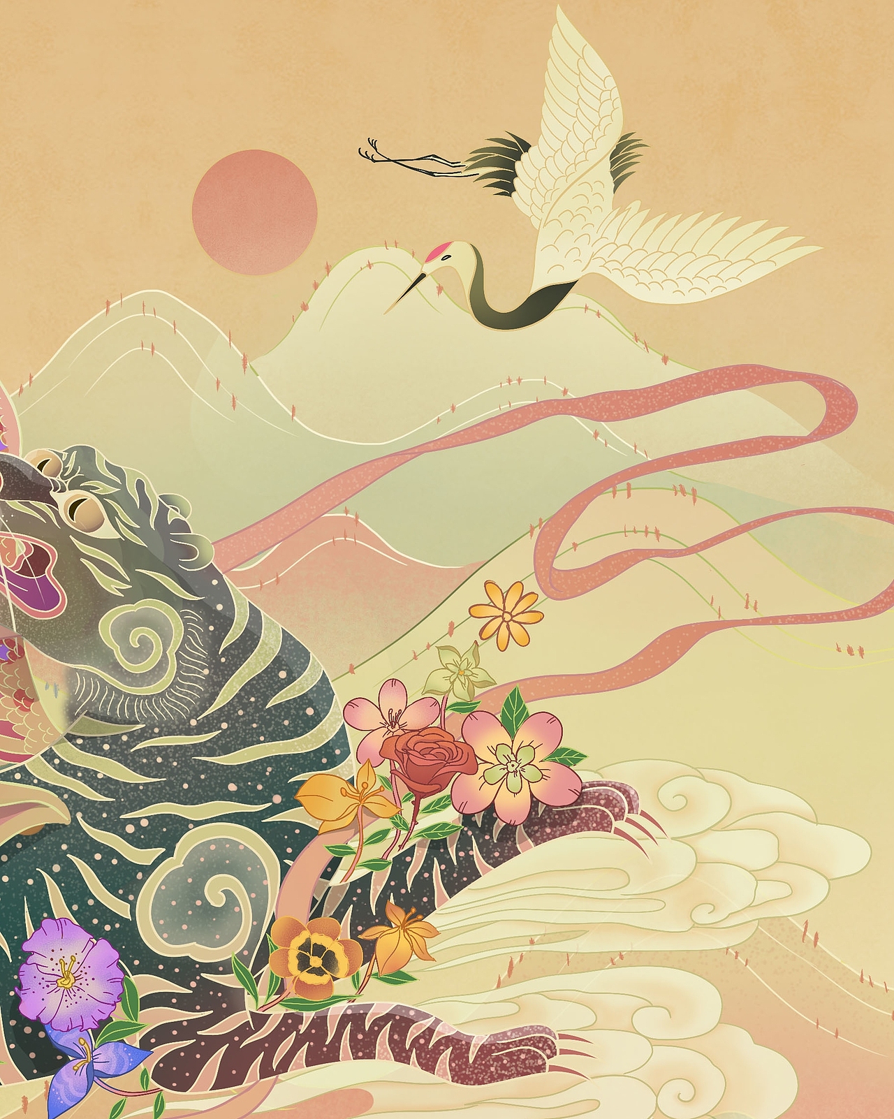 虎年台历肆（图ZMjY3ODg2ODA4） - 商业插画 - 站酷设计师楠门吹雪原创素材 - 站酷ZCOOL