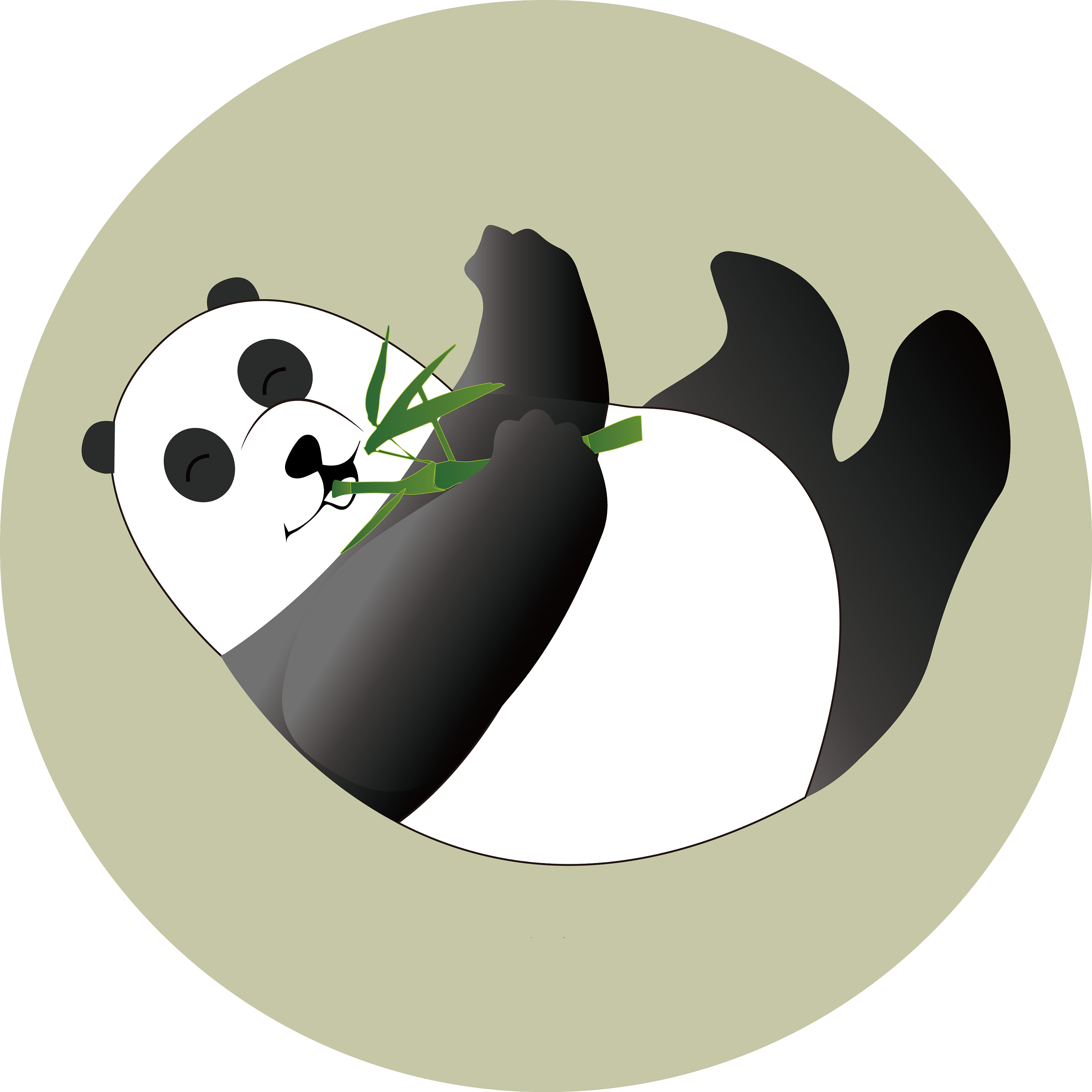 金维咖酒店熊猫三健客形象