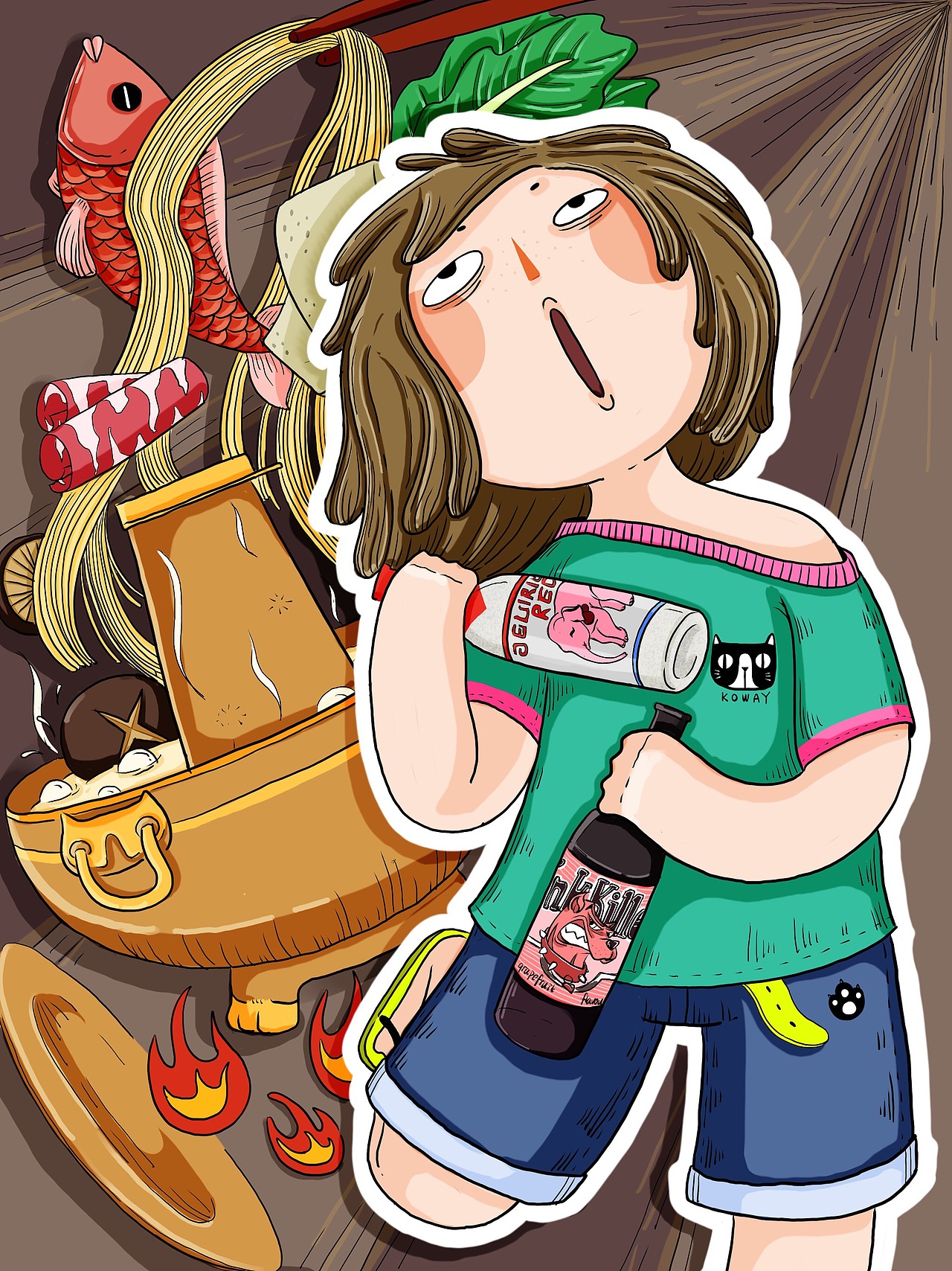 来！火锅配酒，越吃越有！