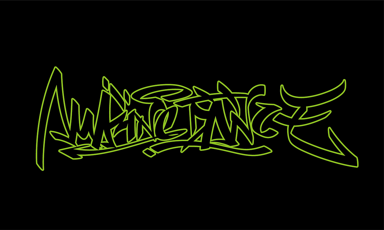 英文涂鸦字体设计