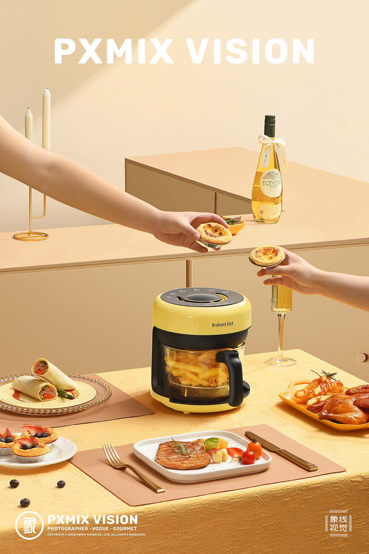 小家电摄影丨康宁 空气炸锅 x 光影集 INSTANT POT（图ZMjU2NjE1NDgw） - 产品摄影 - 站酷设计师光影集原创素材 - 站酷ZCOOL