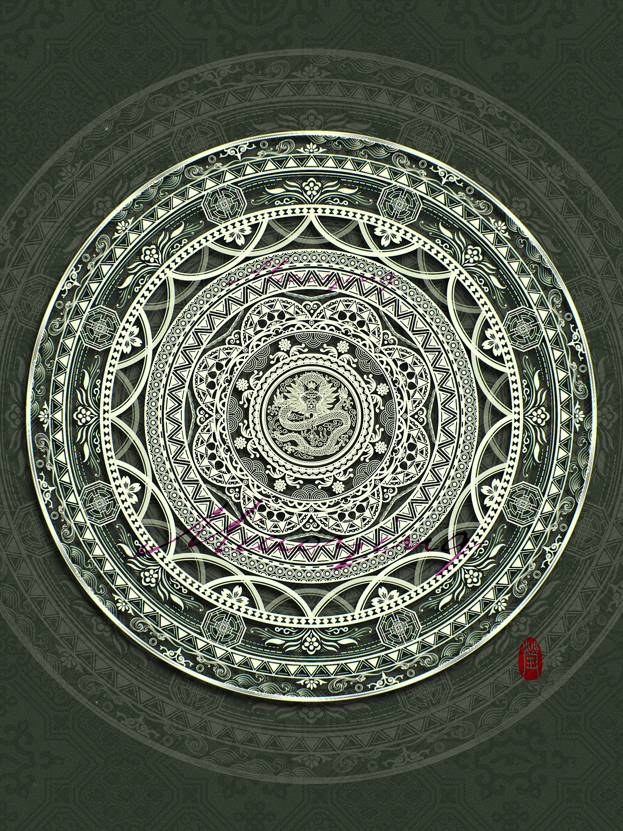 原创 ｜ 中国传统纹样绘制 ｜ 信笔执意（图ZMzAyNTEwNDY4） - 艺术插画 - 站酷设计师一整個夏天原创素材 - 站酷ZCOOL