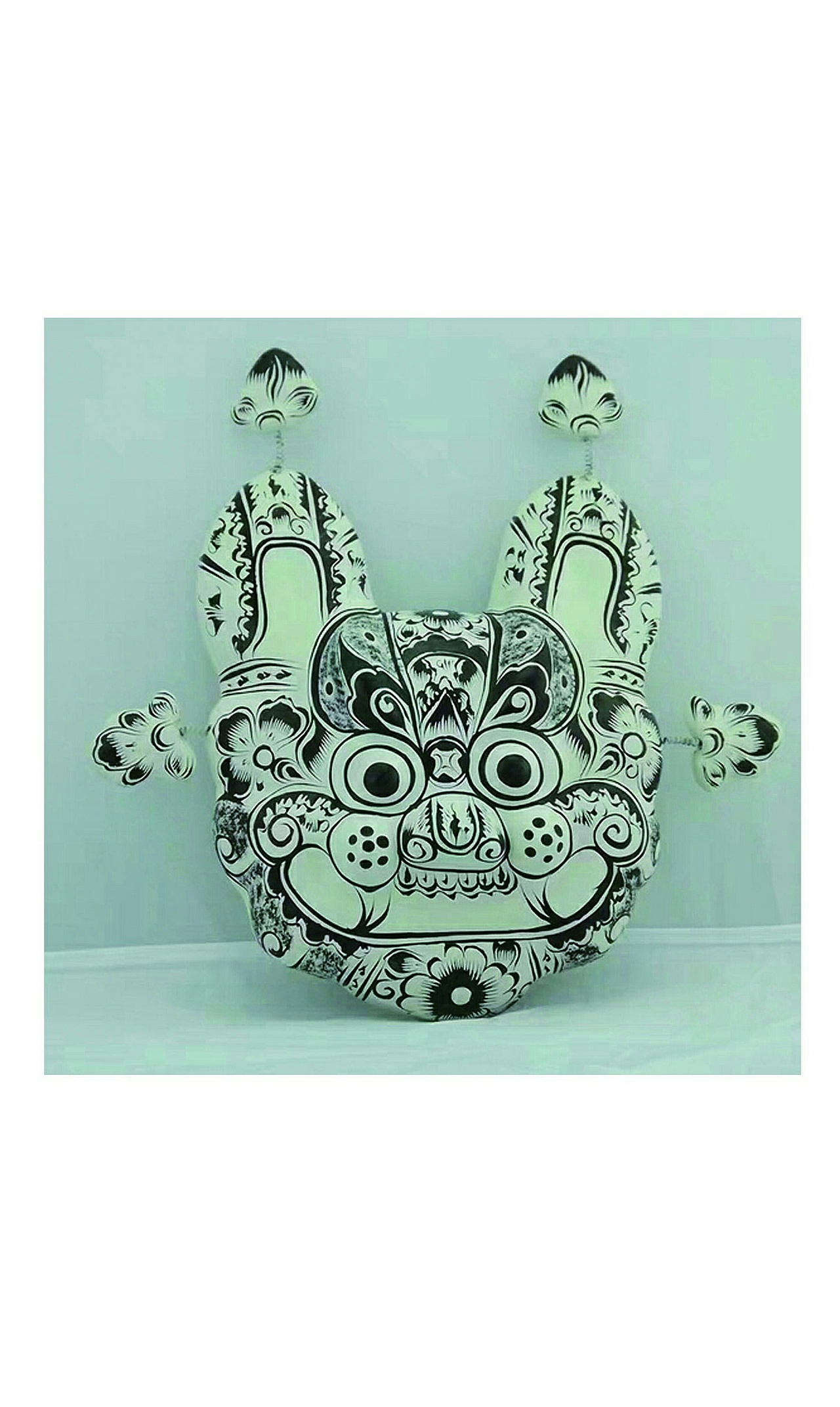 凤翔泥塑黑白装饰画