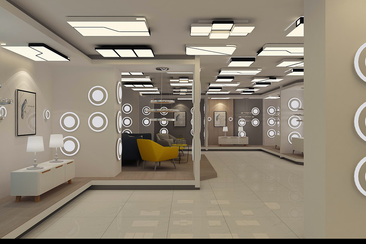 家居|空间|家装设计|灯饰展厅设计_原创作品-站酷(zcool)