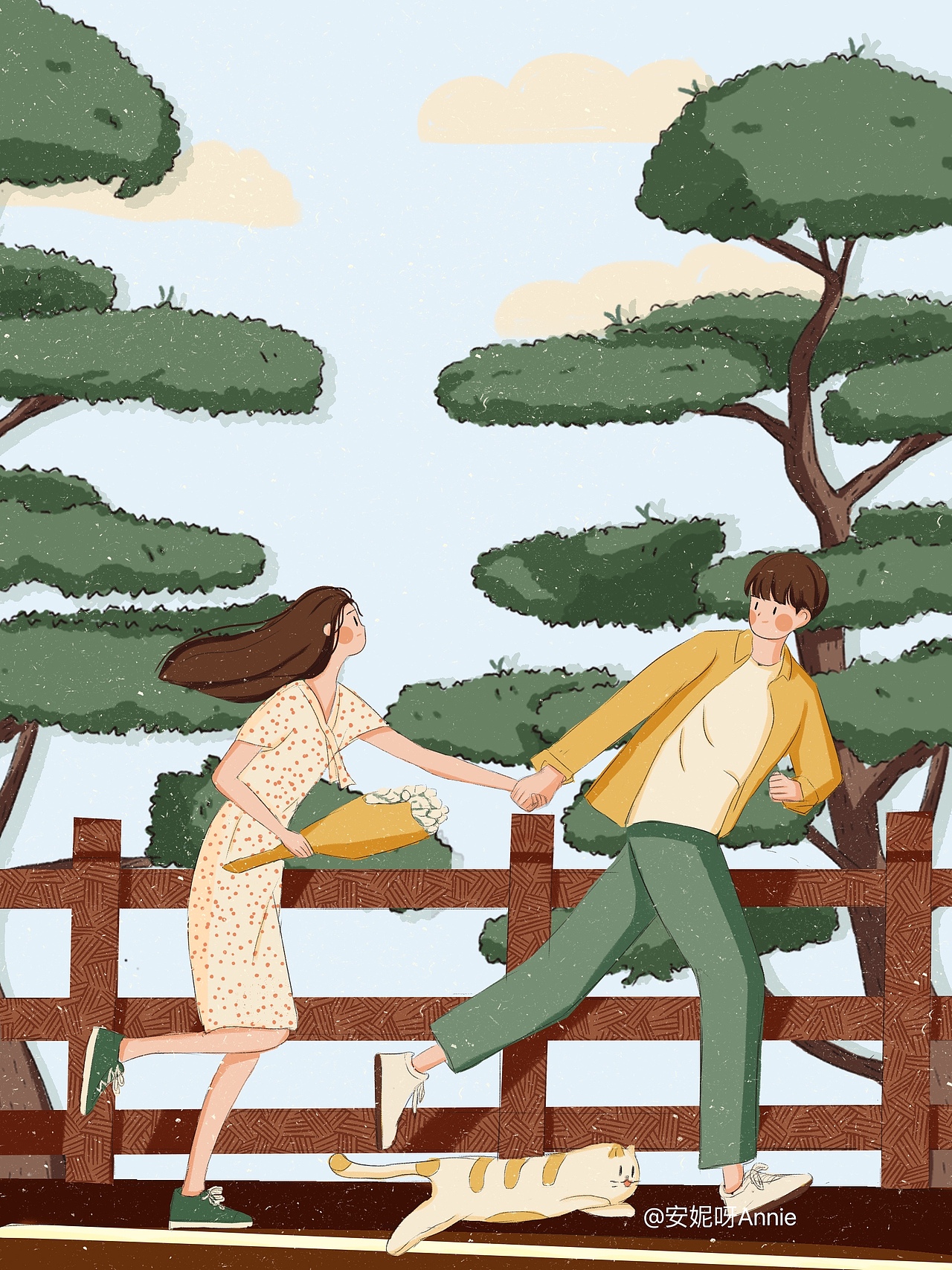 恋恋时光（图ZMjg5NDU1NTQw） - 商业插画 - 站酷设计师安妮呀Annie原创素材 - 站酷ZCOOL