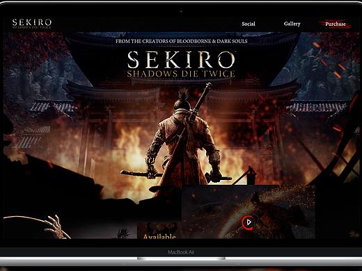 Web design of Sekiro（个人主页-ZMzQ1NTkxMjg=） - 游戏/娱乐 - 站酷设计师WillKT原创素材 - 站酷ZCOOL