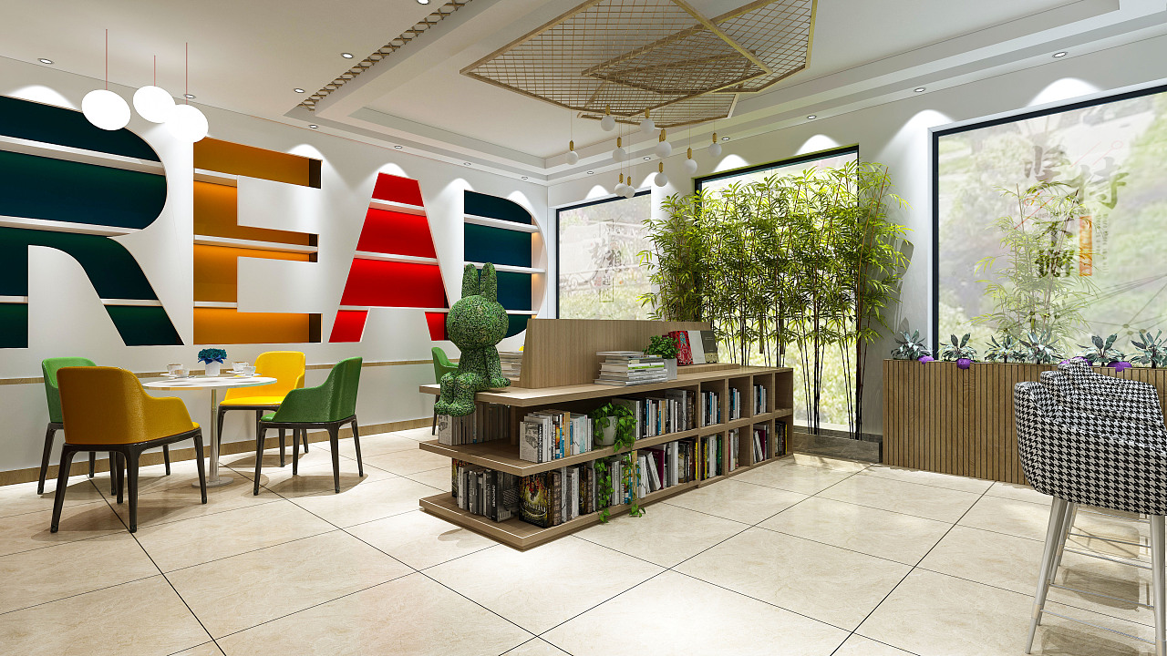 书吧|三维|场景|壹一设计 - 原创作品 - 站酷 (zcool)