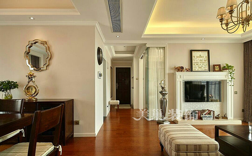 协和城邦130平三室两厅美式风装修效果图（图ZNzgzODIwMzY=） - 家装设计 - 站酷设计师装修小达人原创素材 - 站酷ZCOOL