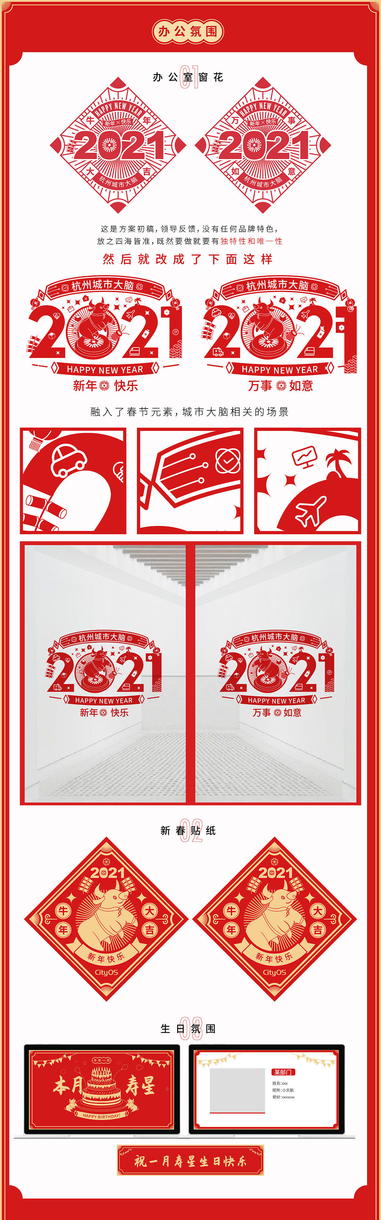 一个简单的窗花,如何融入自身的品牌特色