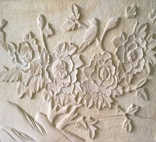 浮雕是雕塑的一种,壁画是墙壁上的艺术,即人们直接画在墙面上的画.