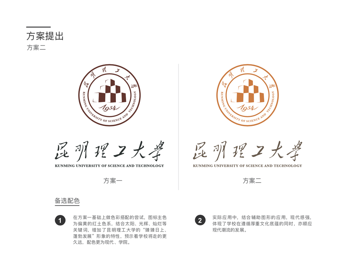 昆明理工大学VI视觉形象识别-前期分析及方案