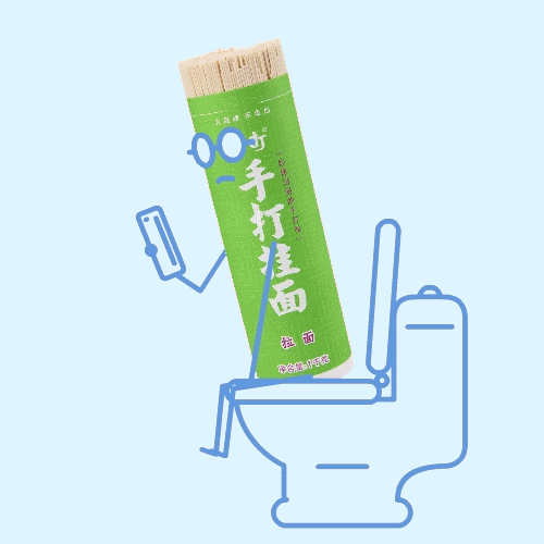 拉屎吃饭（图ZODEwNzQ1NDA=） - 单幅漫画 - 站酷设计师约翰强尼原创素材 - 站酷ZCOOL
