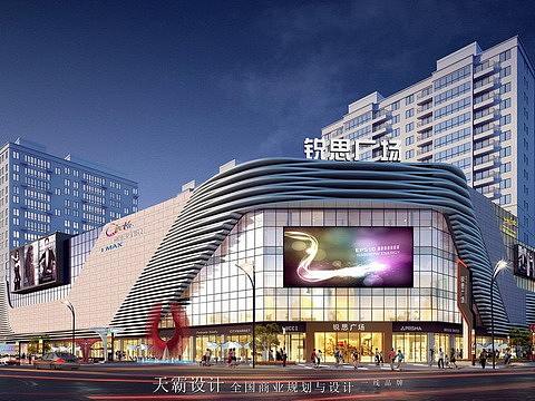 天霸设计河南购物中心设计效果图最新作品展示