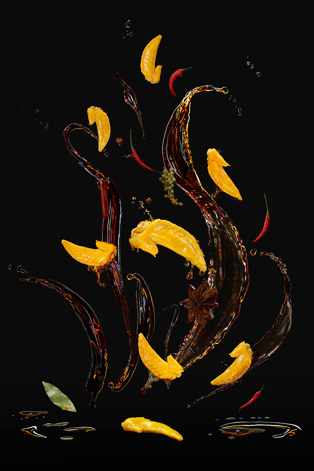 「商业修图」2020年金厨娘卤味产品KV宣传图（图ZMjc2NDgzNTM2） - 美食摄影 - 站酷设计师涂雪飞原创素材 - 站酷ZCOOL