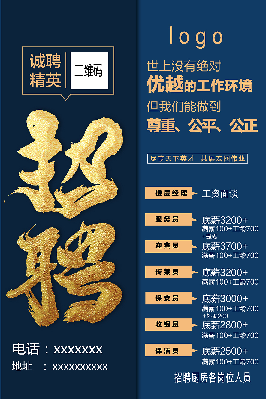 招聘展架（图ZMTE0NDUwNzc2） - 海报 - 站酷设计师笑的像海市蜃楼原创素材 - 站酷ZCOOL