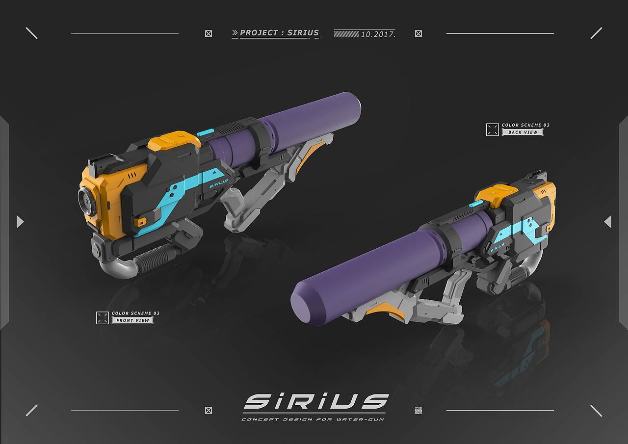 KFGZ[玩具设计合集] 两款科幻风格玩具枪(AR玩具+水枪)