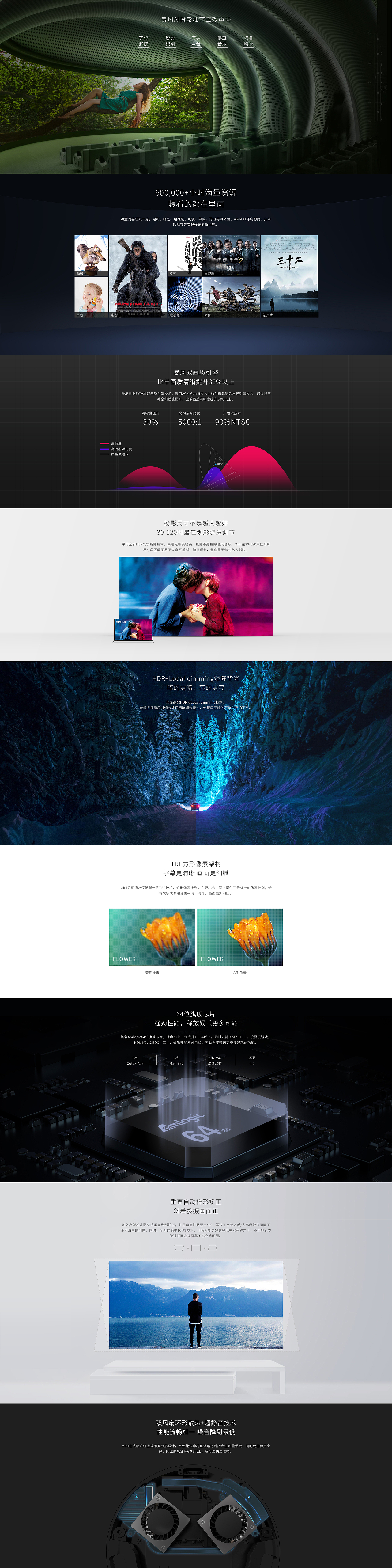 暴風(fēng)投影小魔投產(chǎn)品詳情頁（圖ZMTMyNjk5MDY0） - 企業(yè)官網(wǎng) - 站酷設(shè)計(jì)師秦貓貓?jiān)瓌?chuàng)素材 - 站酷ZCOOL