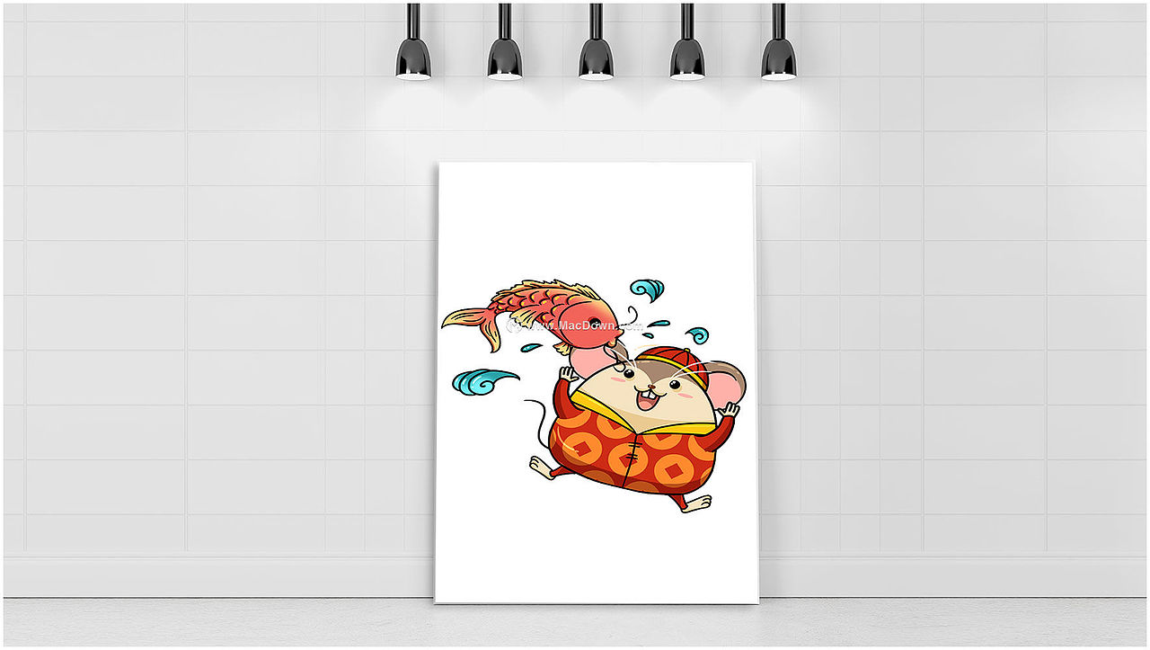 2020鼠年PSD手绘卡通素材