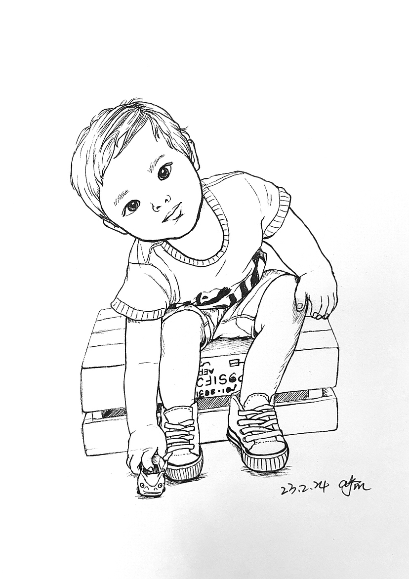 针管笔线性速写（图ZMzM3NDQxNzAw） - 绘画 - 站酷设计师COCO2908原创素材 - 站酷ZCOOL