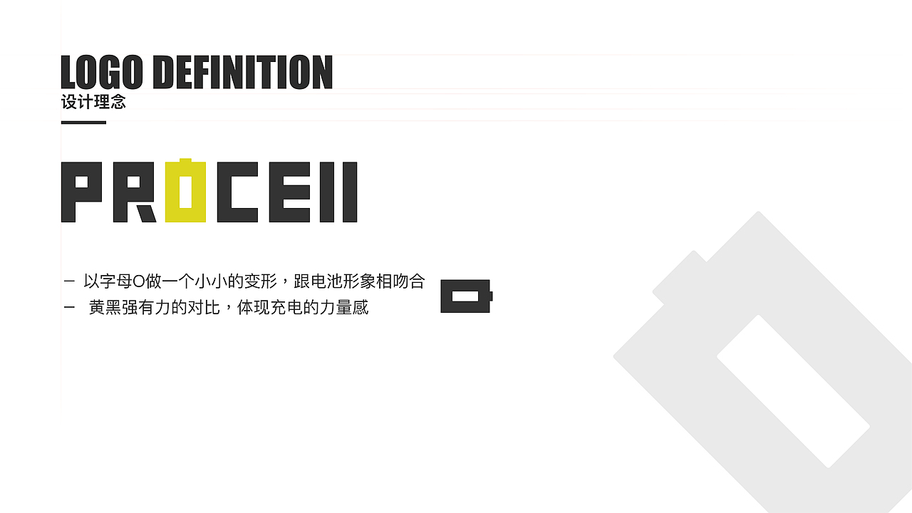 Procell 电池类logo标志设计