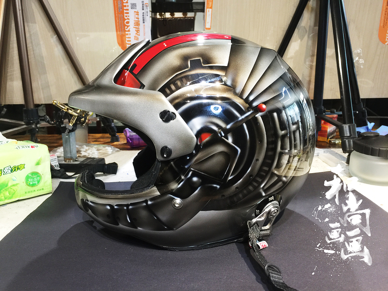 Stilo头盔 蚁人纯手工彩绘涂装完成（图ZMTIxOTk5NDg0） - 手办/模玩 - 站酷设计师和尚画画8585原创素材 - 站酷ZCOOL