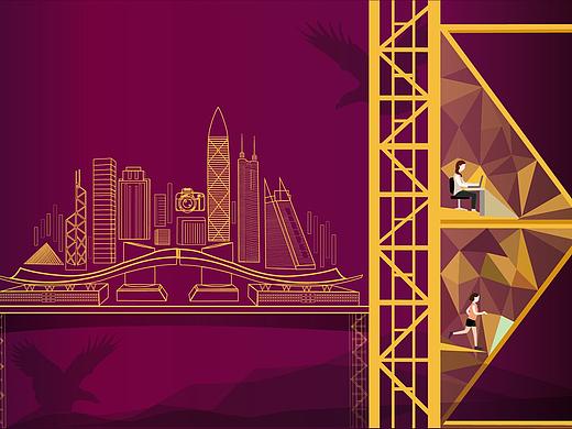 《印象深圳》全国劳务工主题插画展参展作品（个人主页-ZMzUzNjM4OTI=） - 商业插画 - 站酷设计师lemonkiwifruit原创素材 - 站酷ZCOOL