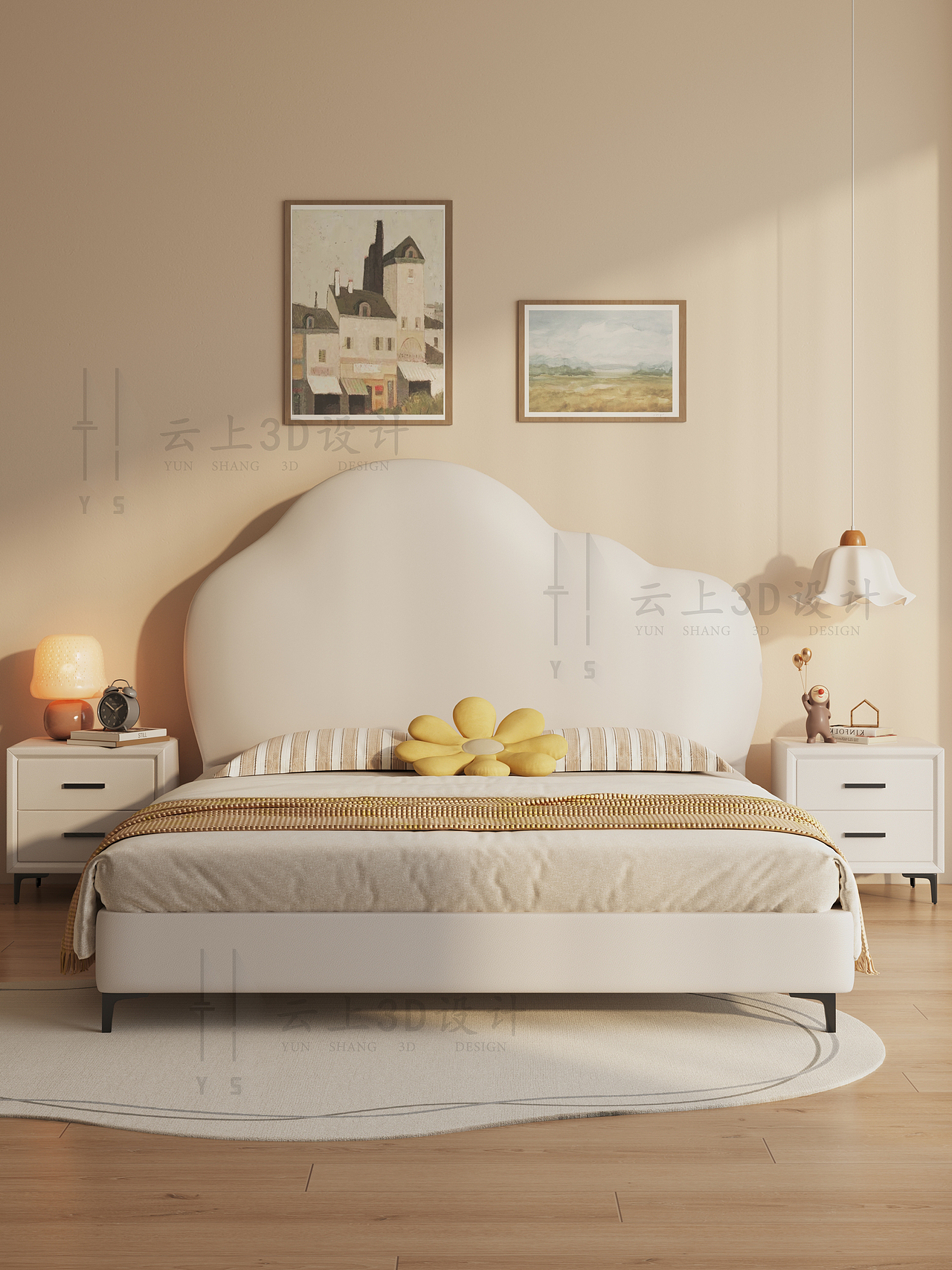 儿童云朵床（图ZMzc4OTY1NTQ4） - 产品 - 站酷设计师云上3D设计原创素材 - 站酷ZCOOL