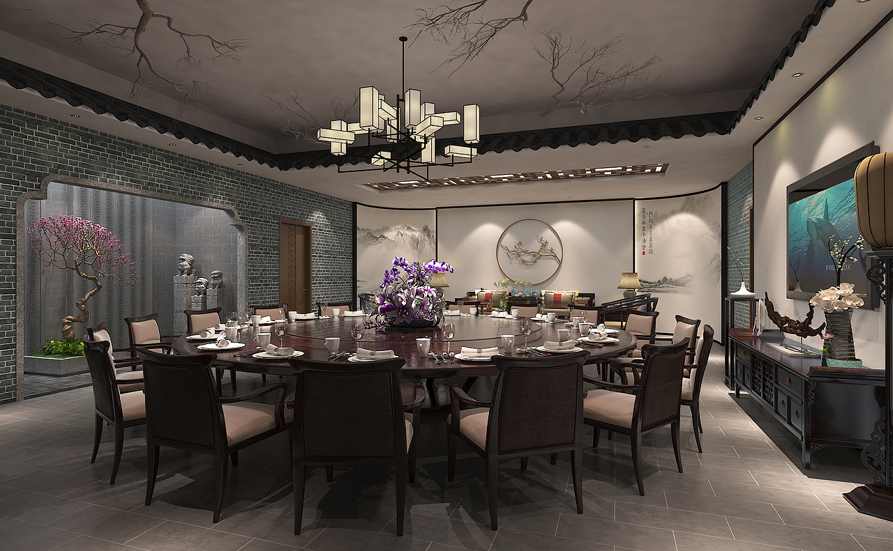 中式私宅会所设计-（效果图）（图ZMjA5MDUyNzg0） - 家装设计 - 站酷设计师kyo君原创素材 - 站酷ZCOOL