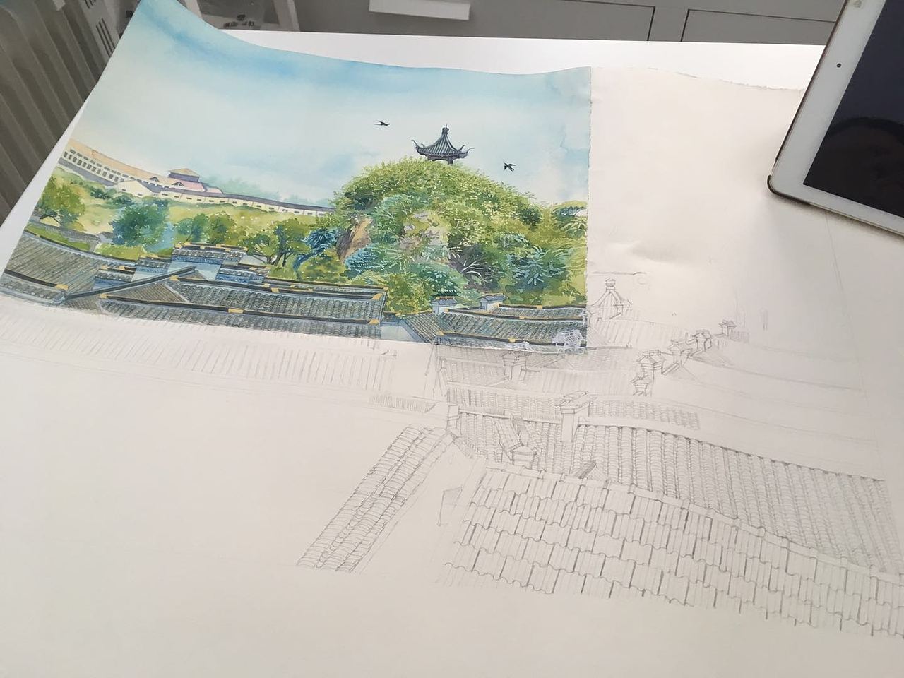 【手绘城市】蒜山（图ZMTA5NjIyMjU2） - 商业插画 - 站酷设计师阿骨AOKI原创素材 - 站酷ZCOOL