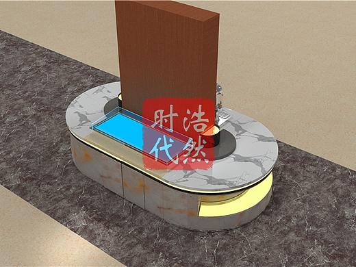 真石碳素钢进口岩板纳米石纹板进口柔石医院医生取餐台